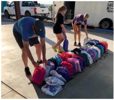 There were 258 free back packs filled with back to school supplies for kids. courtesy photo