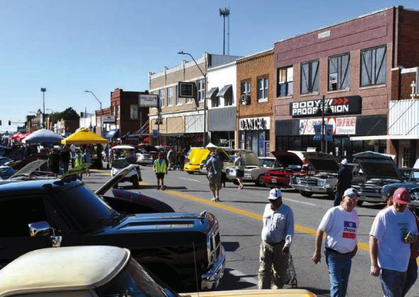 Visitors enjoyed walking Main Street looking at all the cars. courtesy photo