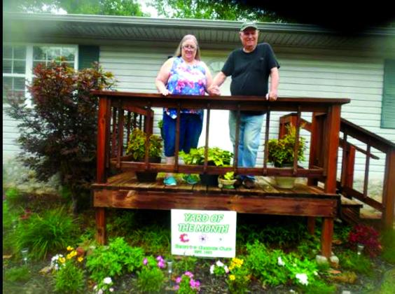 Bristow Garden Club’s Yard of the Month goes to David and Carmen Drain at 507 S. Poplar. courtesy photo