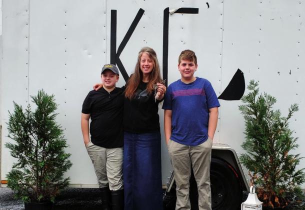 From left: Tyler, Kehly, and Tucker Cochran. courtesy photo