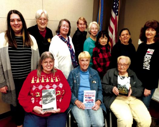 Back row, from left: Justice Sweger, Virginia Ray, Sheryl Cortez, Mary Stubblefield, Carolyn Kuykendall, Maria Harris, Letha Caudle, and Elsie George. Front row, from left: Deborah Grady, Ruth Jaytanie, and Norma Carman. courtesy photo