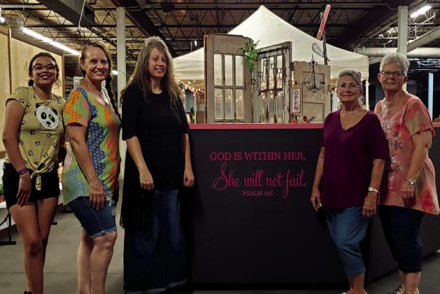 Helpers and vendors with Kehly at KC's Re-Vintage