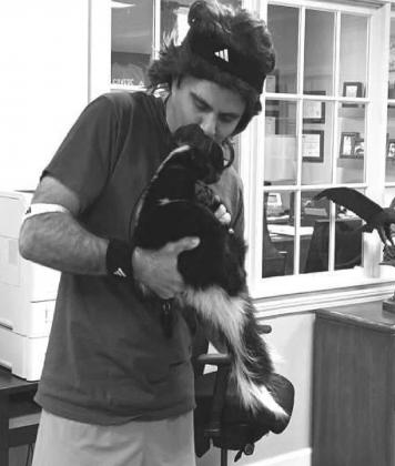 Who kissed a skunk