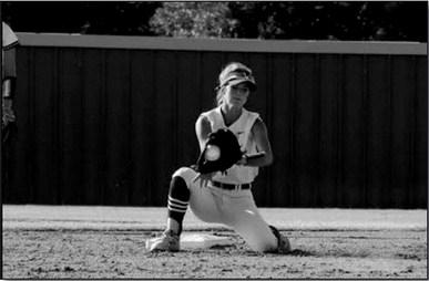 Ava Yocham makes a play at second.