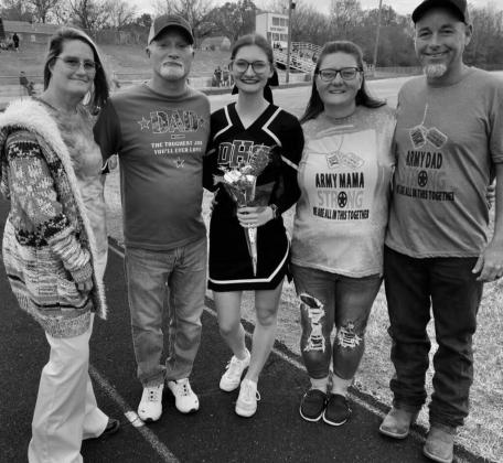 Maddie Vick with Bobbi and Tommy Vick Jr and Tiffany and DJ Butterfield.