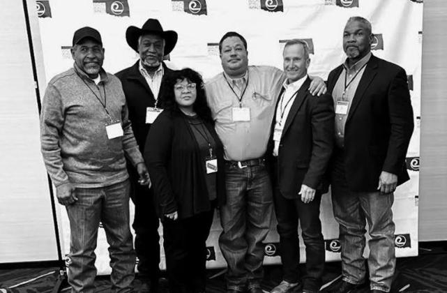 From left, Ted Alexander, CCCD Board Vice Chairman, Donnie Stephens, CCCD Board Chairman, Carmen Bruner, CCCD Board Member, Chris Jones, NRCS_ District Conservationist of Team #11, Dwight Luther, CCCD, Board Treasurer and Excell La Fayette, Jr. CCCD Board Member courtesy photo