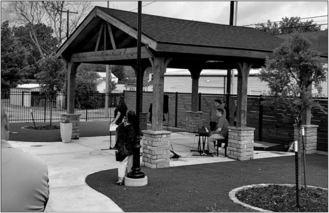 Grand opening of the library garden