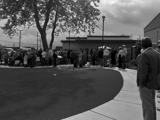 Grand opening of the library garden