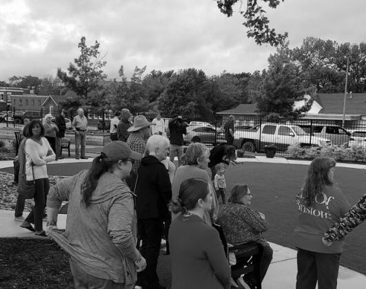 Grand opening of the library garden