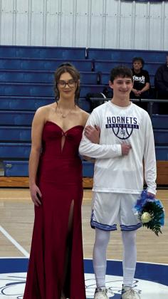 SeniorattendantAddyHunterwithescortKaidianKinney. courtesy photo