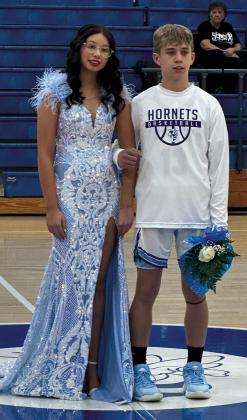 Freshman Attendant Jordyn Proctor escort Waylon Marker. courtesy photo