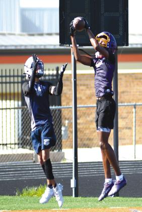 7 on 7 scrimmage at Cushing