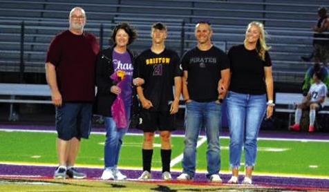 Ty Bishop with Jason and Brittney Bishop and Len and Emily Winter.