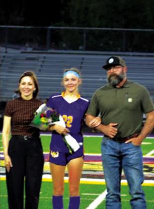 Audra Dunbar with Rachel Dowty and John Dunbar.
