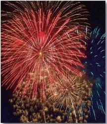 Mother Nature celebates the 4th of July