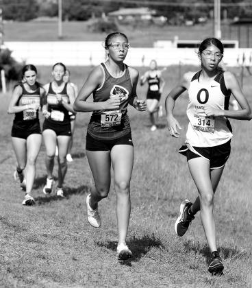 Ayana Bruner shows her running skills.