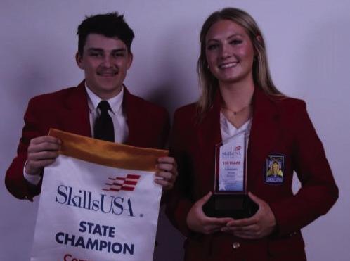 .BrooksTidwell and Jamison McNiel, of Bristow, 1st Place, Oklahoma SkillsUSA Community Action Project (Secondary) first place winners. Brooks Tidwell, Welding &amp;amp; Fabrication Technology, Jamison McNiel, Welding &amp;amp; Fabrication Technology. courtesy photo
