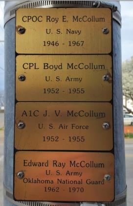 "Plaque of Honor" placed on the northeast corner of 5th Avenue and Main Street. courtesy photo