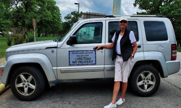 Janet Minyard-Taylor, prepares to make the next delivery. courtesy photo