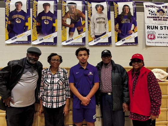 Marcus Johnson with Carl Johnson, Camellia Johnson and Olice Brown and Joice Brown courtesy photo