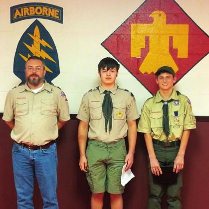 From left, Amos Ingram, Jacob Ingram and Nathan Burgett. courtesy photo