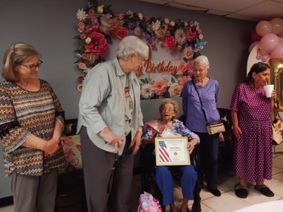 Baker receives awards from VFW