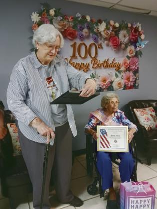 Baker receives awards from VFW