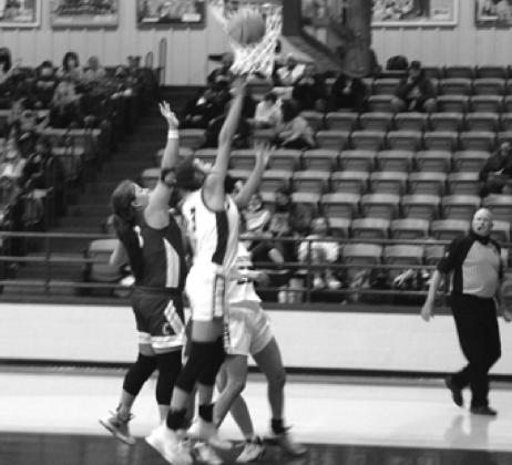 The Lady Pirates go for the points. courtesy photos