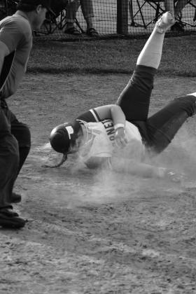 Erica Peeler slides in to score