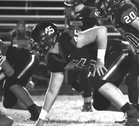 The Hornet’s defense readies to block the opponents play. courtesy photo