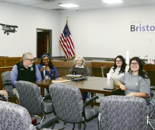 Coffee with a Cop was held Monday morning in the city council chambers. An opportunity to share a cup of coffee, and a doughnut, with your community officers and leaders and to ask a few questions if you like. Coffee with a Cop will be held periodically. Angie Gentry photo