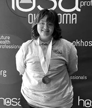 Earning 1st place in Extemporaneous Writing for secondary students is Haven Crowl. courtesy photo
