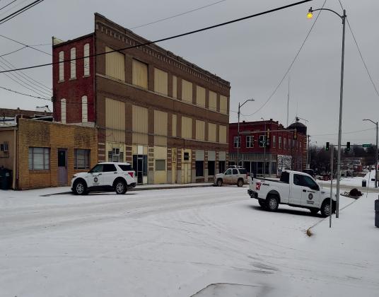 Sleet heavily fell on Monday and Tuesday, leaving Bristow with a blanket that looked like snow. Ice pellets resembling small hail fell making roads hazardous for travel; shutting down businesses. Angie Gentry photo