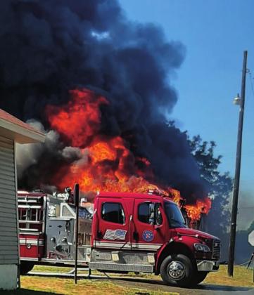 Area home destroyed by fire