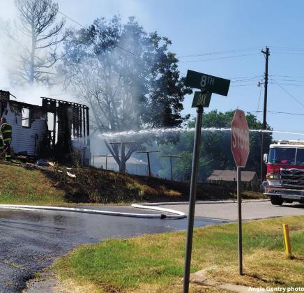 Area home destroyed by fire