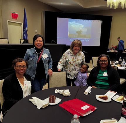 Linda Enlow, Phyllis Holcomb, and Carmella Johnson.