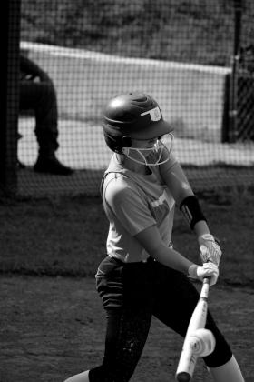 Anne Bailey takes a hit.