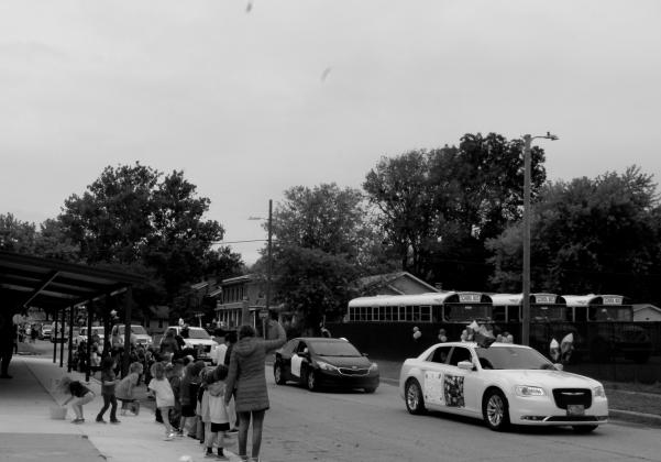 Angie Gentry photo On Friday afternoon, grandparents of area school children paraded down 10th Street in front of the school in their yearly Grandparents Parade honoring grandkids.