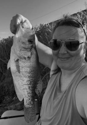Erin Graeber with a crappie she caught at Guthrie Lake. courtesy photo