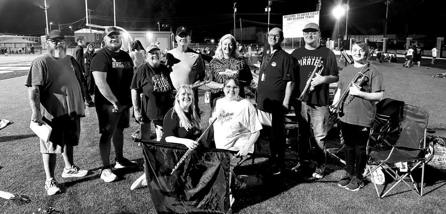At Friday night’s game against Seminole and the homecoming game, alumni from the Pirate Pride Band were able to sit in with the band and play, just like the olden days. courtesy photo