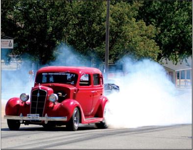 Having a little fun....Rocky Mountain Racing burn-outs