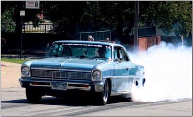 Having a little fun....Rocky Mountain Racing burn-outs