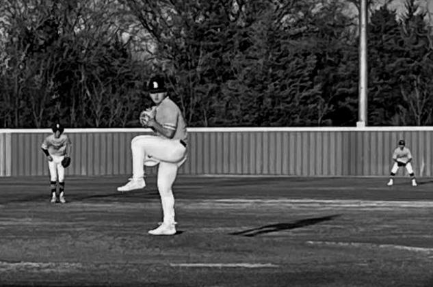 Tanner Aston on the mound.. courtesy photos