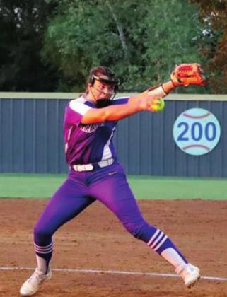 courtesy photo McKenna Ingram throws a pitch.