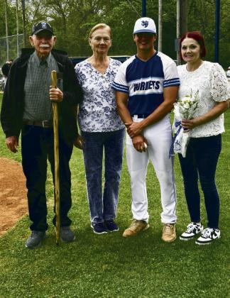 Jack Johnson with grandparents Chester and Donna Brown and mother, Sandi Rodman.
