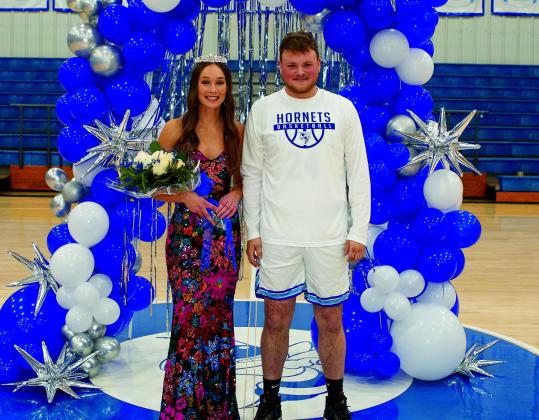 Queen Lauren Carrie with King Jase Riley