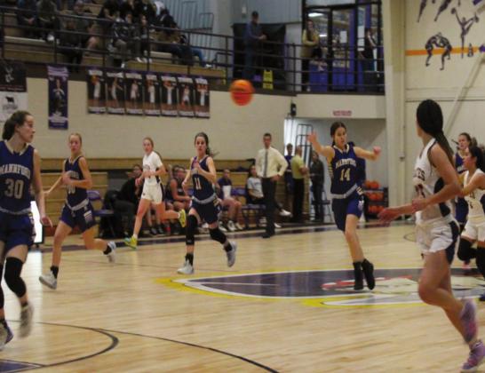 Lady Pirates vs. Mannford, 65-60 win