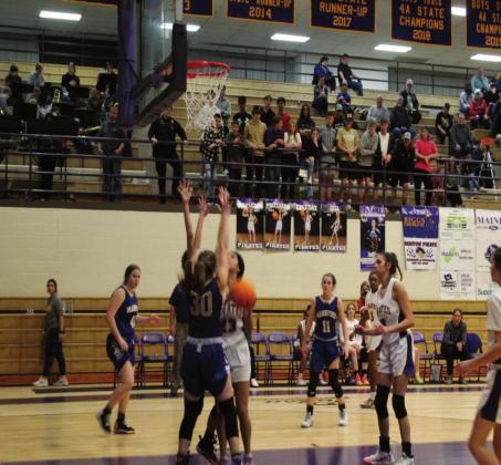 Lady Pirates vs. Mannford, 65-60 win