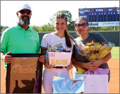 Lacy Moody with parents Bo and Ashley Moody.