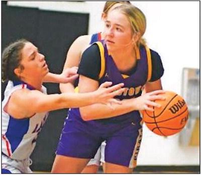 Abby Morgan runs the play.